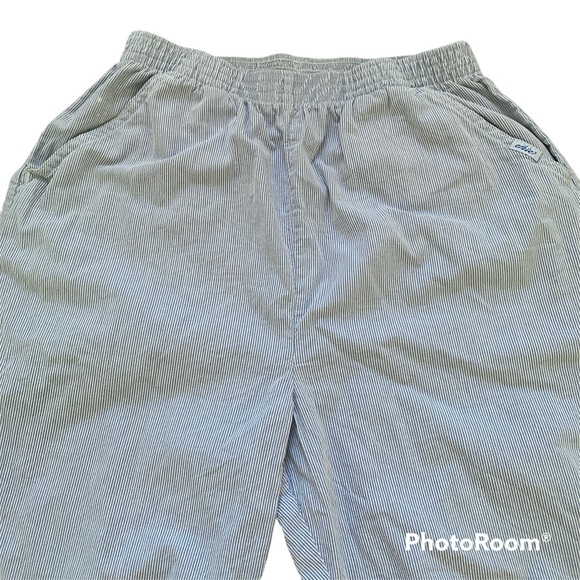 ✨ Vintage Chic Light Blue Pinstripe High Waist Pants - Picture 7 of 11